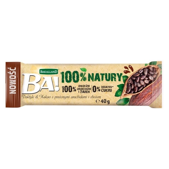 Bakalland, baton daktyle & kakao Ba!, 40 g Bakalland