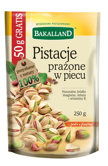 Bakalland, pistacje prażone w piecu, 250 g Bakalland