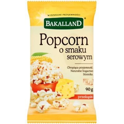Bakalland, popcorn serowy, 90 g Bakalland