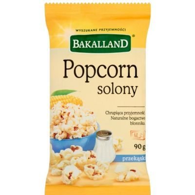 Bakalland, popcorn solony, 90 g Bakalland