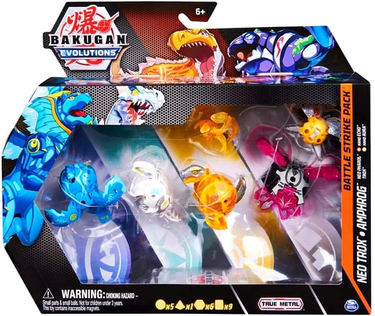 Bakugan Evolutions Battle Strike Pack 6 figurek i karty Spin Master