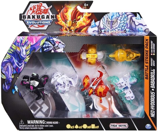 Bakugan Evolutions Battle Strike Pack 6 figurek i karty Spin Master