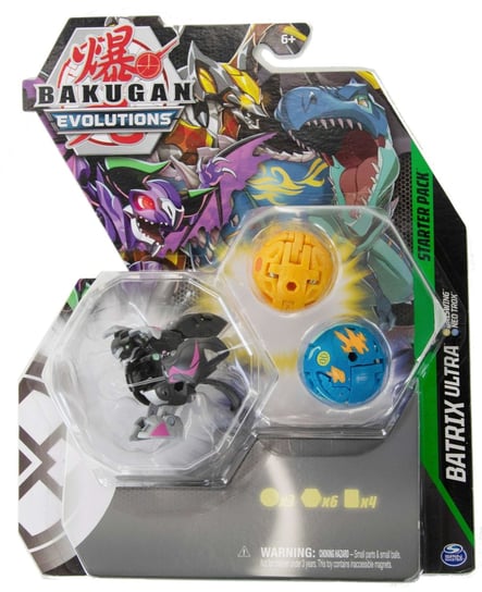 Bakugan Evolutions Zestaw startowy Batrix Ultra 3 figurki + karty Spin Master