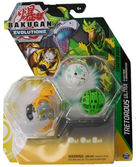 Bakugan Evolutions Zestaw startowy Tretorous Ultra 3 figurki + karty Spin Master