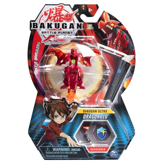 Bakugan, figurka Ultra Dragonoid Kula i karty Bakugan