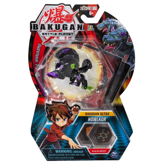 Bakugan, figurka Ultra Howlkor Kula i karty Bakugan