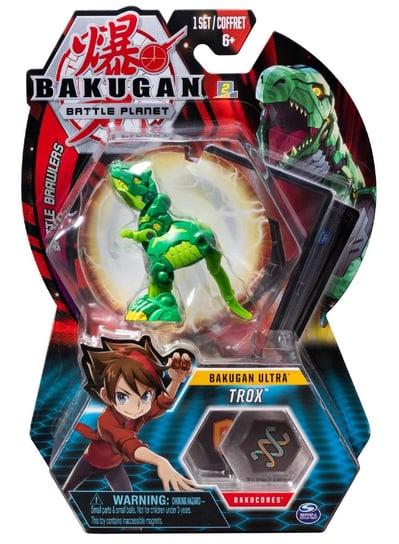 Bakugan, figurka Ultra Trox Kula i karty Bakugan