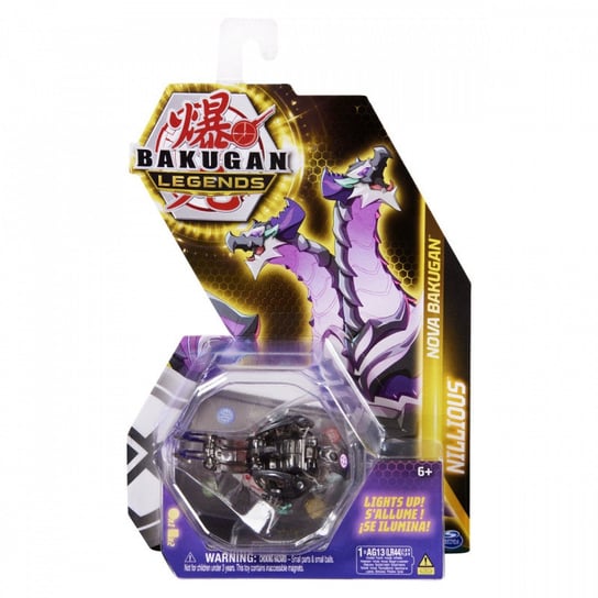 Bakugan Legends kula podświetlana Nillious Black Spin Master