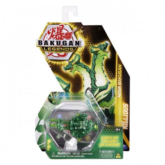 Bakugan Legends kula podświetlana Nillious Green Spin Master
