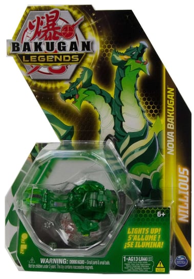 Bakugan Legends świecąca figurka Nova Nillious i karty Spin Master