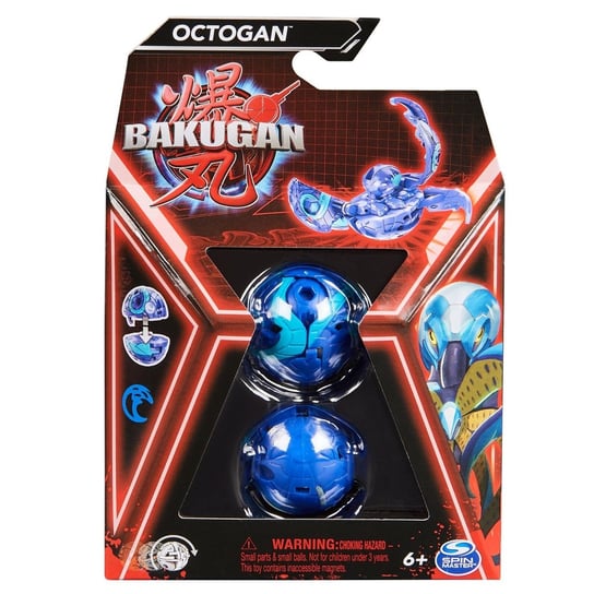 Bakugan Octogan Niebieski figurka bitewna transformująca + karty Bakugan