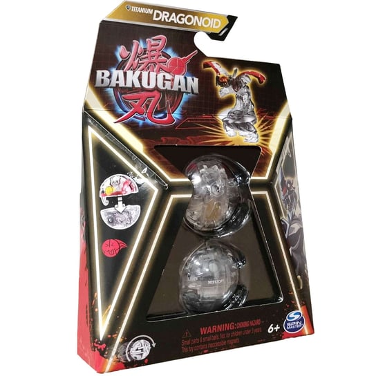 Bakugan Titanium Dragonoid Przezroczysta Figurka Bitewna Transformująca + Karty Spin Master