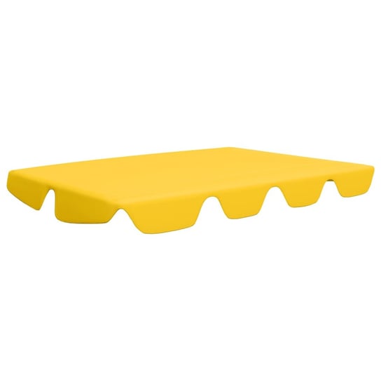 Baldachim huśtawkowy PVC, żółty, 150x110x18 cm / AAALOE Inna marka