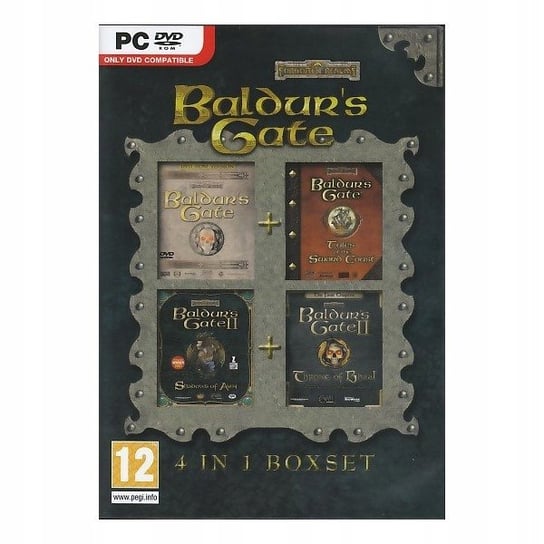 Baldur's Gate 1 + 2 + Dodatki, DVD, PC Inny producent