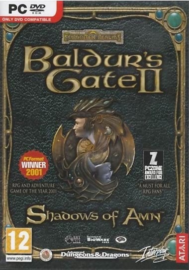 Baldur's Gate II 2 Shadows of Amn, DVD, PC Inny producent