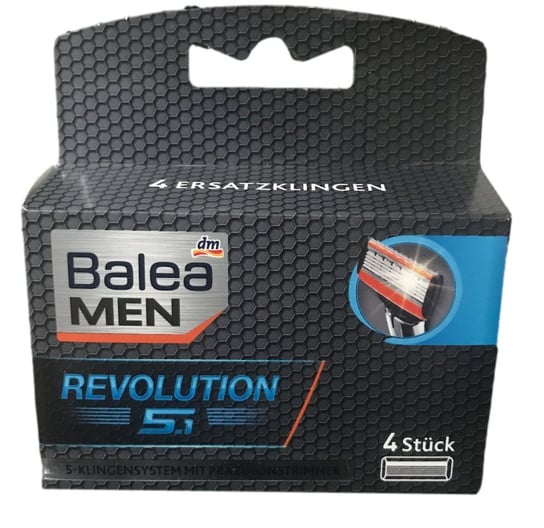 Balea, Men Revolution, wkład do maszynki, 4 szt. Balea