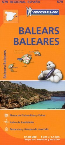 Baleary. Mapa 1:140 000 Michelin Travel Publications