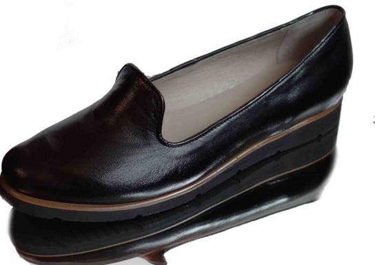 baletka czarna tegość H na szeroką stopę 40 Polskie buty