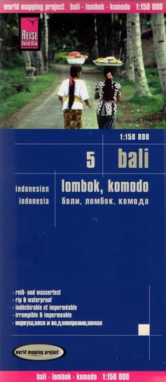 Bali, Lombok, Komodo. Mapa samochodowa 1:150 000 Reise Know-How