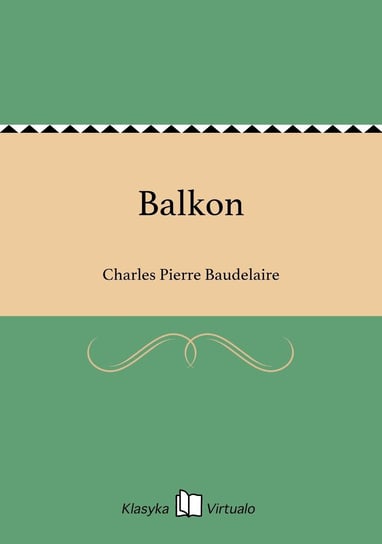 Balkon Baudelaire Charles Pierre