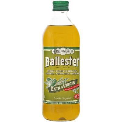 Ballester, Hiszpańska oliwa z oliwek Extra Virgin z pierwszego tłoczenia, 1l Ballester