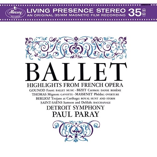 Ballet Highlights from French Opera Detroit Symphony Orchestra, Paul Paray