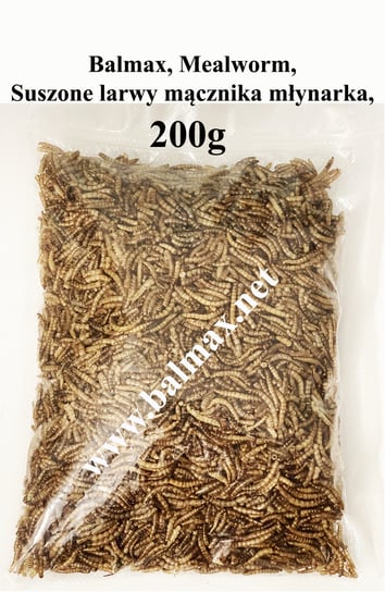 Balmax, Suszone larwy mącznika młynarka, Mealworm, pokarm dla ryb, 200g Inny producent