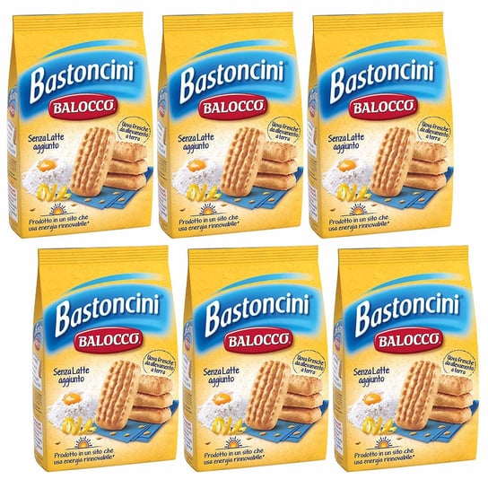 BALOCCO Bastoncini - Włoskie, kruche ciastka z nutą cytryny 350g 6 paczek Inna marka