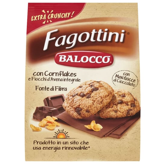 BALOCCO Fagottini - Kruche ciastka z kawałkami czekolady 700g 12 paczek Inna marka