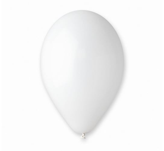 Balon, 10", biały", 100 sztuk GoDan