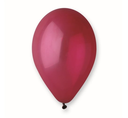 Balon, 10", bordowy, 100 sztuk GoDan