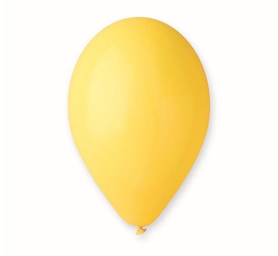 Balon, 10", żółty, 100 sztuk GoDan