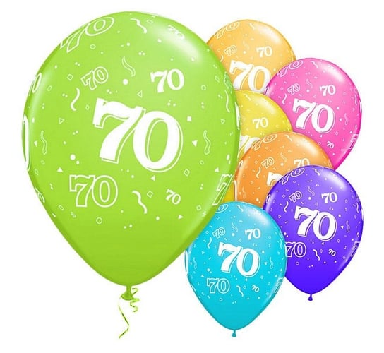 Balon, 11", liczba 70, pastelowy mix tropikalny, 6 sztuk GoDan