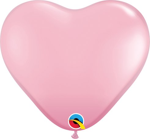 Balon 11 serce jasny róż pastel 100 szt. Qualatex
