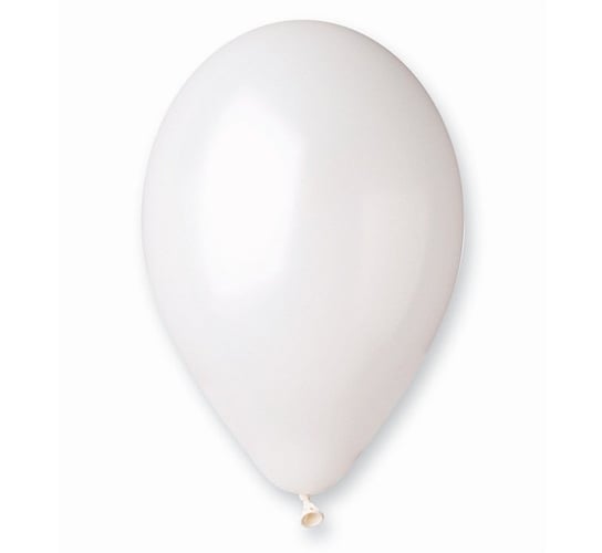 Balon, 12", biały, 100 sztuk GoDan