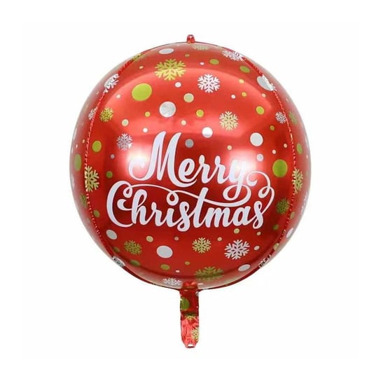 Balon 22" Kula Merry Christmas 4D Czerwona Inna marka