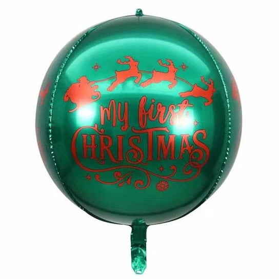 Balon 22" Kula Merry Christmas 4D Zielona Inna marka