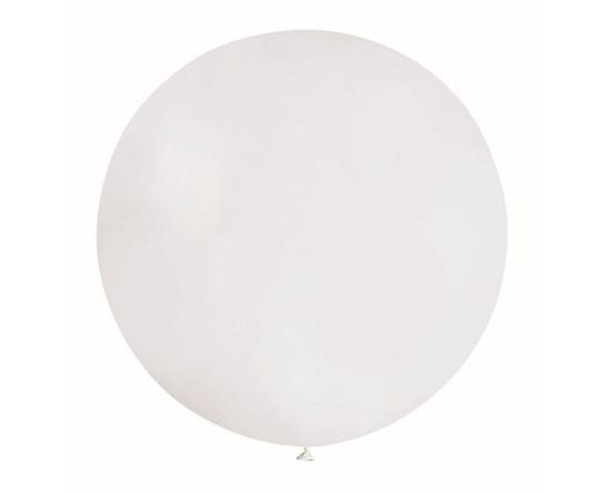 Balon, 80 cm, biały, kula Gemar
