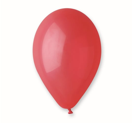 Balon, 9", czerwony, 100 sztuk Gemar