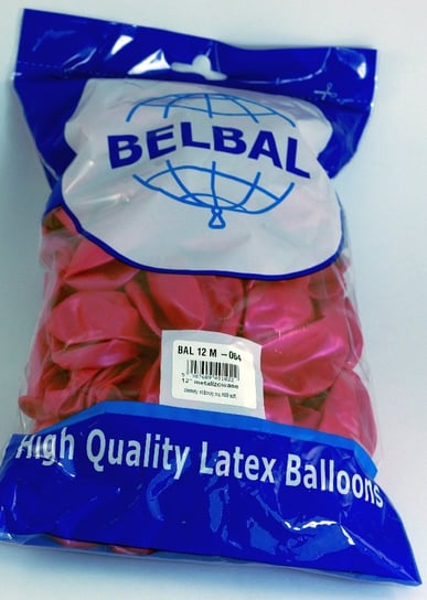Balon Belbal Metalizowany Ciemny Róż 100 Szt Inna marka
