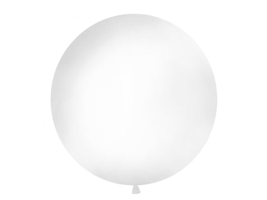 Balon, biały, 1 m PartyDeco