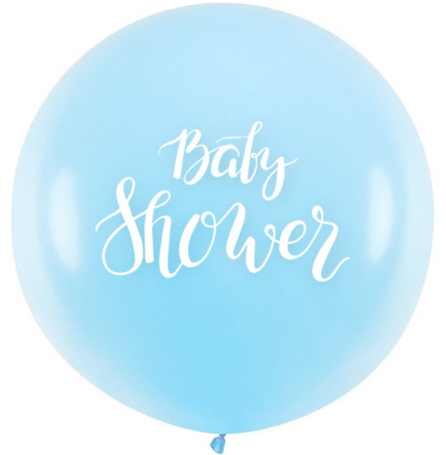 Balon błękitny Baby Shower duży  45 cm 1 szt. somgo
