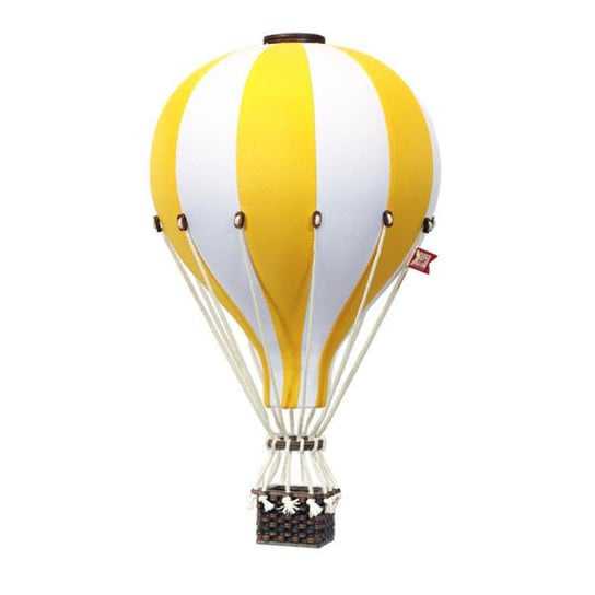 Balon Dekoracyjny Biało - Żółty roz. M - 33 cm - Super Balloon Inna marka