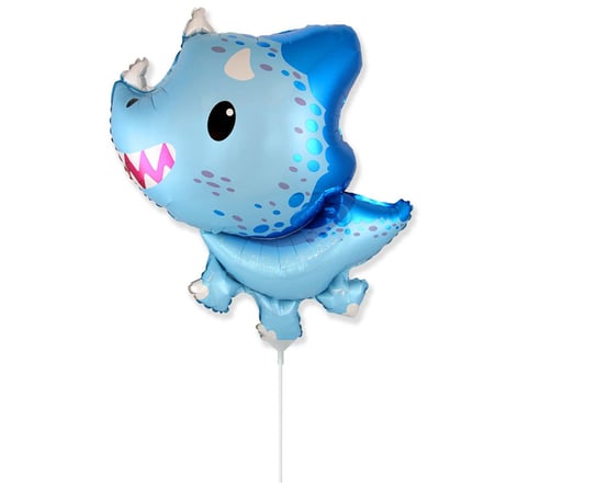 Balon foliowy 14" FX - Baby Triceratops (niebieski) Inna marka