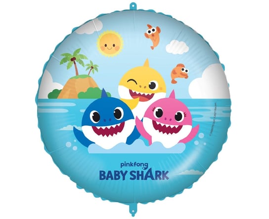 Balon foliowy 18" "Baby Shark fun in the sun" Procos