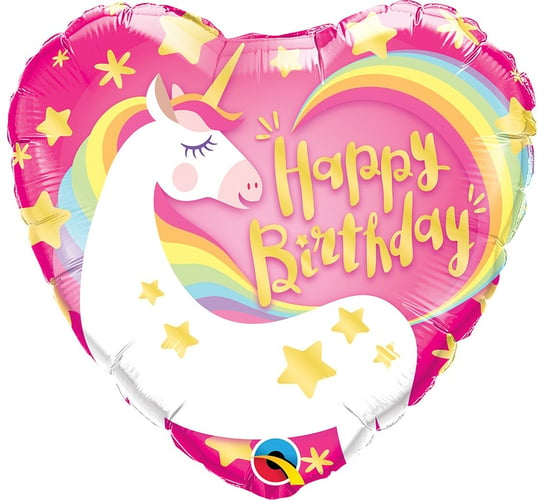 Balon foliowy, 18", Birthday Magical Unicorn GoDan