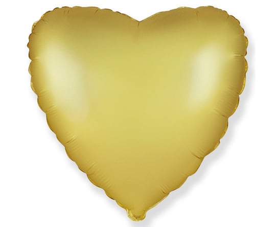 Balon foliowy 18 cali FX - Serce (satynowy pastel złoty) Flexmetal