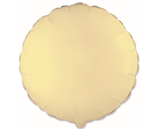 Balon foliowy 18" FX - Okrągły (satynowy pastel kremowy) Flexmetal