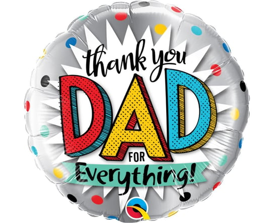 Balon Foliowy 18" Ql Rnd Thank You Dad For Eveything! Qualatex