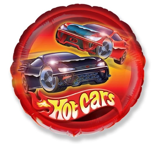 Balon foliowy, 18", Samochody Hot Cars Flexmetal Balloons